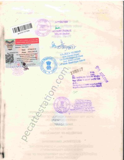 Educational document attestation for bahrain