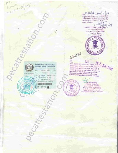 Educational document attestation for uae