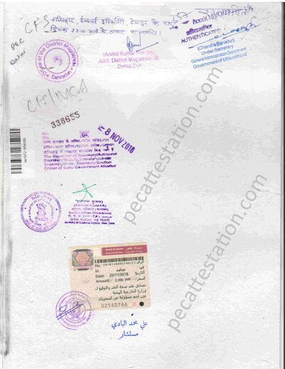 Educational document attestation for qatar